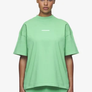Bracy Heavy Oversized Tee Washed Peppermint Green White Gum