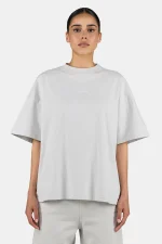 Bracy Heavy Oversized Tee Washed Pure Grey White