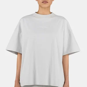 Bracy Heavy Oversized Tee Washed Pure Grey White