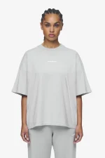 Bracy Heavy Oversized Tee Washed Sky Grey White Gum