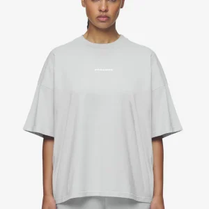 Bracy Heavy Oversized Tee Washed Sky Grey White Gum