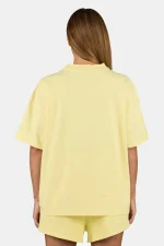 Bracy Heavy Oversized Tee Washed Soft Yellow White-1