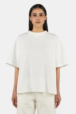 Bracy Heavy Oversized Tee Washed Unbleached White