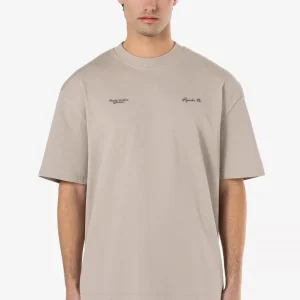 Brooke Oversized Tee Washed Dark Stone-2