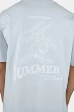 Caberry Oversized Tee Washed Dream Blue-2