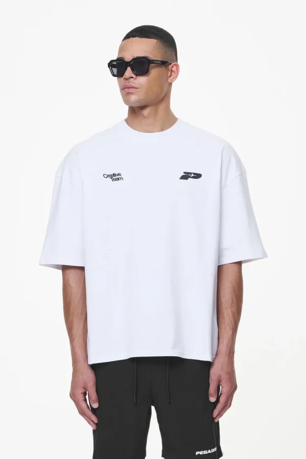 Caesar Boxy Tee White-2