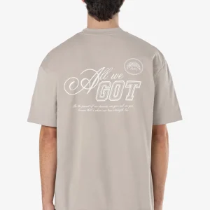 Carvelo Oversized Tee Washed Dark Stone-1