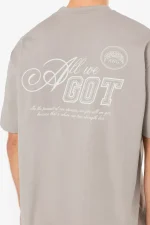 Carvelo Oversized Tee Washed Dark Stone-2