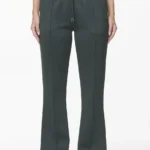 Clair Flared Track Pants Sage Green