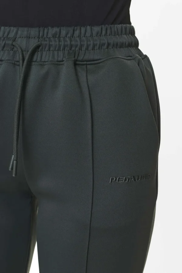 Clair Flared Track Pants Sage Green-2