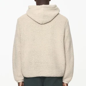 Clare Teddy Half Zip Hoodie Kingdom Beige-1