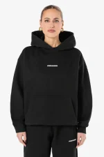 Clarita Logo Oversized Hoodie Black White Gum