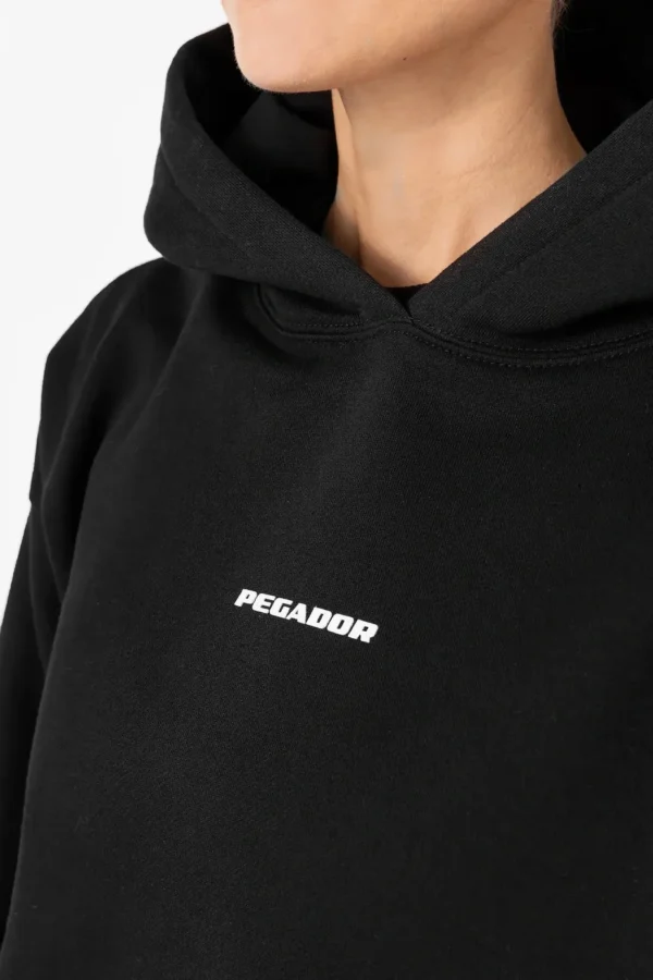 Clarita Logo Oversized Hoodie Black White Gum-2