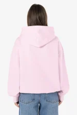 Clarita Logo Oversized Hoodie Washed Bubblegum Gum-1