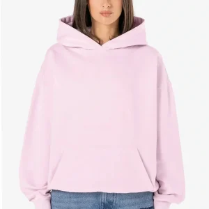 Clarita Logo Oversized Hoodie Washed Bubblegum Gum