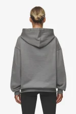 Clarita Logo Oversized Hoodie Washed Deep Grey White Gum-1