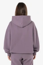 Clarita Logo Oversized Hoodie Washed Dusty Grape Gum-1