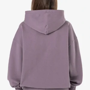 Clarita Logo Oversized Hoodie Washed Dusty Grape Gum-1