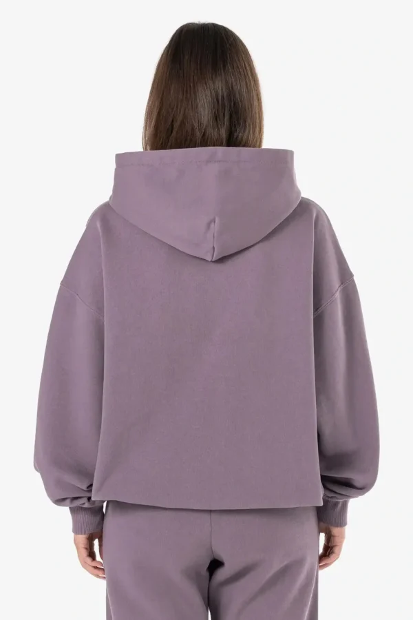 Clarita Logo Oversized Hoodie Washed Dusty Grape Gum-1