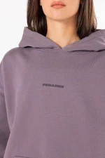 Clarita Logo Oversized Hoodie Washed Dusty Grape Gum-2