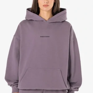 Clarita Logo Oversized Hoodie Washed Dusty Grape Gum