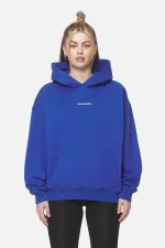 Clarita Logo Oversized Hoodie Washed True Blue White Gum