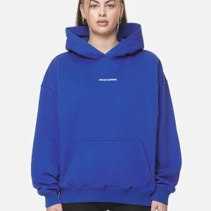 Clarita Logo Oversized Hoodie Washed True Blue White Gum