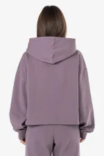 Clarita Oversized Sweat Jacket Washed Dusty Grape Gum-1