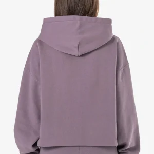 Clarita Oversized Sweat Jacket Washed Dusty Grape Gum-1