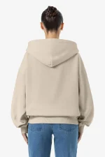 Clarita Oversized Sweat Jacket Washed Light Beige Gum-1