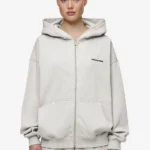 Clarita Oversized Sweat Jacket Washed Moon Grey Black Gum