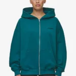 Clarita Oversized Sweat Jacket Washed Urban Turquoise Black Gum