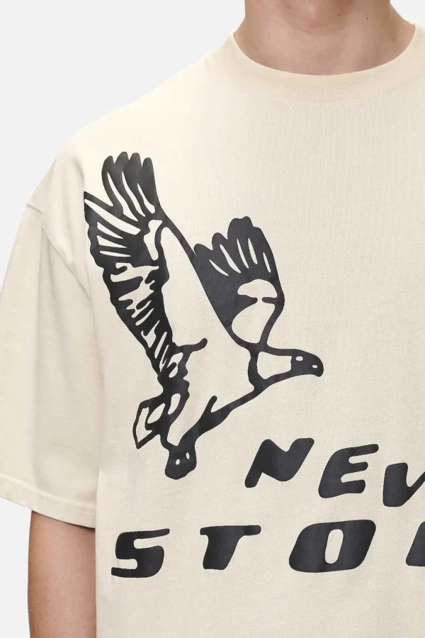 Clayson Boxy Tee Washed Desert Sand-2