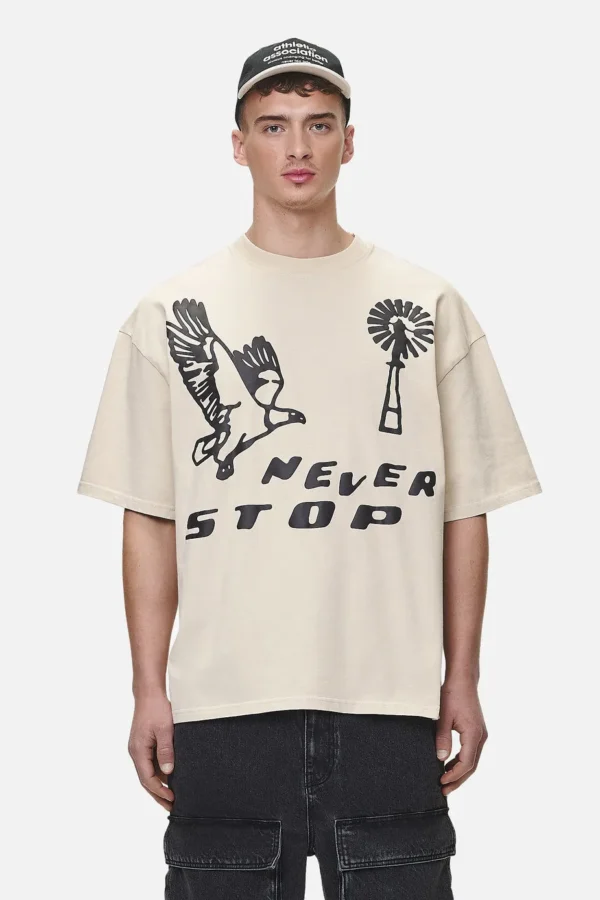 Clayson Boxy Tee Washed Desert Sand