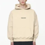 Colne Logo Oversized Hoodie Vintage Washed Kingdom Beige Gum