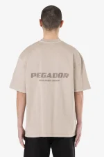 Colne Logo Oversized Tee Vintage Dark Stone