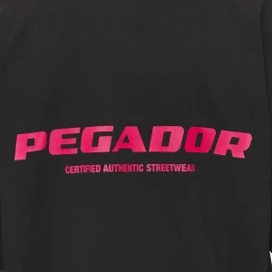 Colne Logo Oversized Tee Washed Black Virtual Pink-2