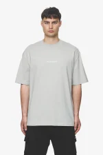 Colne Logo Oversized Tee Washed Pearl Grey Salty Cream