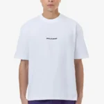 Colne Logo Oversized Tee White Deep Purple