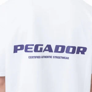 Colne Logo Oversized Tee White Deep Purple-2