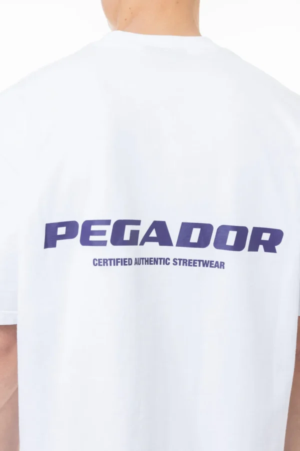 Colne Logo Oversized Tee White Deep Purple-2