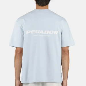 Colne Oversized Tee Washed Dream Blue White-1