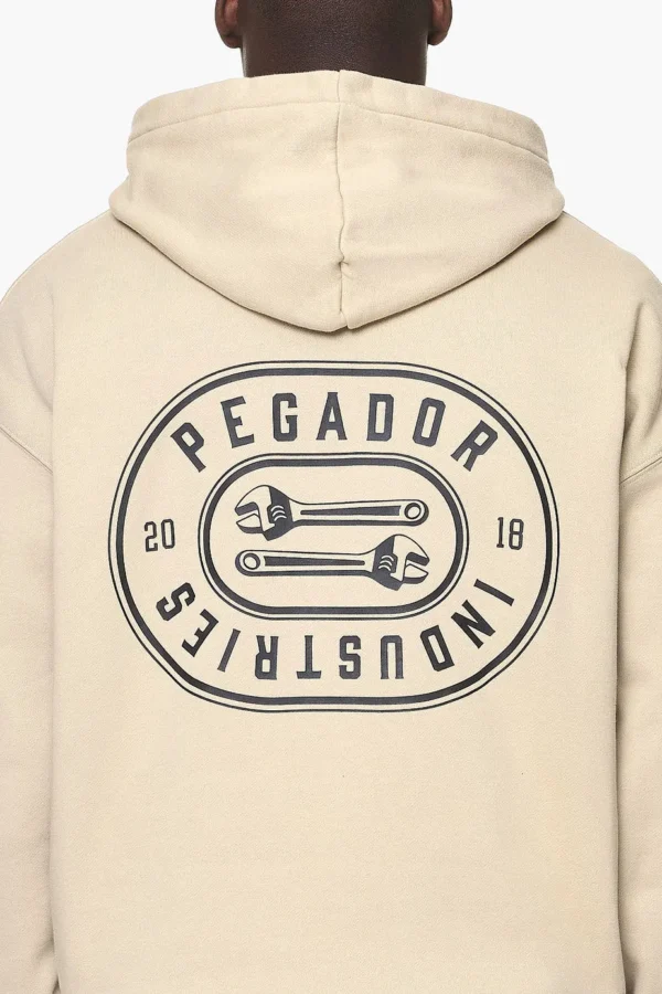 Comet Oversized Hoodie Vintage Washed Kingdom Beige-2
