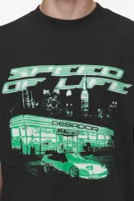 Conner Oversized Tee Washed Black-2