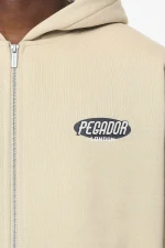 County Oversized Sweat Jacket Vintage Washed Kingdom Beige-2