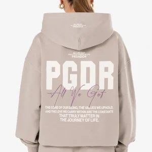 Crissy Oversized Hoodie Washed Dark Stone-1