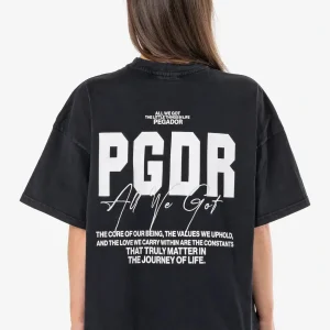 Crissy Oversized Tee Vintage Black-1