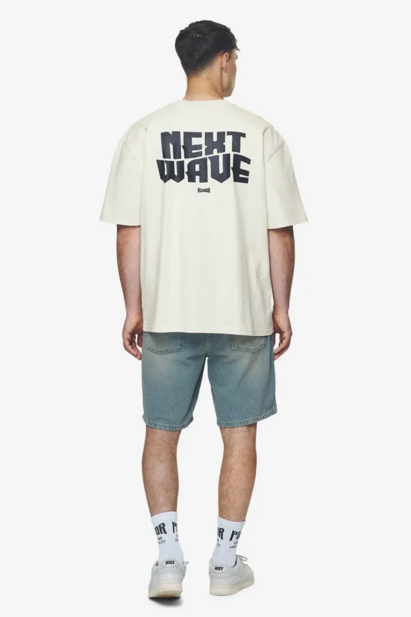 Dacko Oversized Tee Washed Salty Cream Black-1