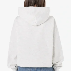 Debbie Oversized Hoodie Off White Melange-1