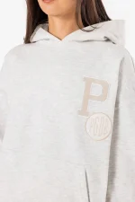 Debbie Oversized Hoodie Off White Melange-2